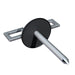 Adjustable veneer anchor by Hohmann & Barnard, designed for secure and precise attachment in masonry veneer construction