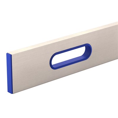 aluminum screed level with hand holes for leveling concrete and finishing construction surfaces