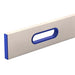 aluminum screed level with hand holes for leveling concrete and finishing construction surfaces
