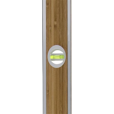 bamboo construction level with aluminum I-beam for accurate leveling in carpentry and masonry work