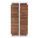 bamboo spirit level with aluminum I-beam frame for precise measuring and leveling surfaces