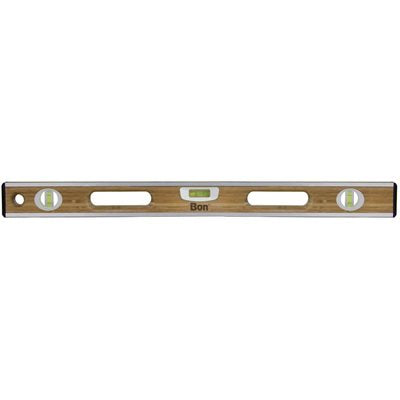 bamboo wood level with aluminum binding for masonry, carpentry, and construction leveling