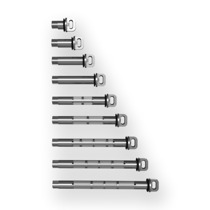 Heckmann Pos-I-Tie® Barrel Screws for brick, block, and stone wall applications, ensuring secure masonry anchor attachment