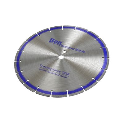 Bon Tool laser welded diamond blade for cutting brick block and pavers with 1 inch to 20mm arbor in 12 and 14 inch sizes