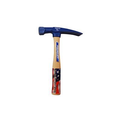 Vaughan brick hammer 16 oz and 24 oz with wood handle and tungsten carbide edge for masonry work
