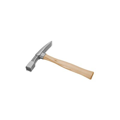 24 oz carbide tip rock pick with bushing head and 12 inch wood handle for geology and rockhounding