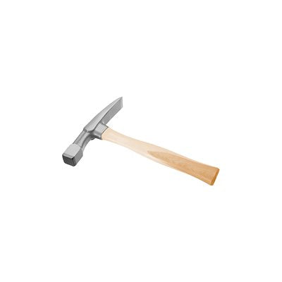 24 oz carbide tip rock pick with trimming head and 12 inch wood handle for geology and rockhounding