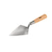 carbon steel pointing trowel with wood handle for masonry, brick pointing, and mortar repair work