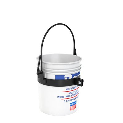 Construction bucket hoist for raising mortar buckets and building materials to elevated masonry work areas