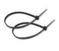 Heavy duty nylon zip ties designed for jobsite cable management and tarp attachment