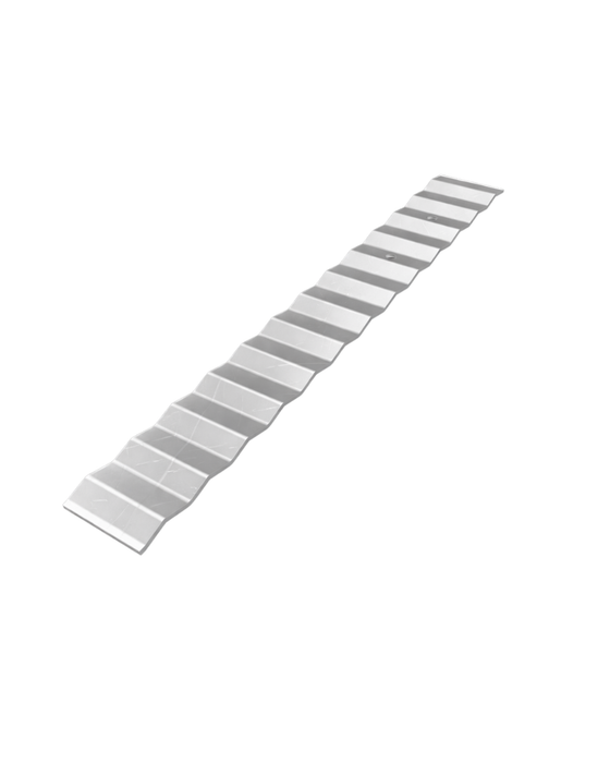 Corrugated wall ties mill galvanized 7/8 inch by 7 inch for masonry veneer anchorage to wood studs