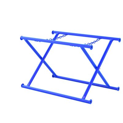 double chain mortar board stand for holding mortar boards on construction and masonry job sites