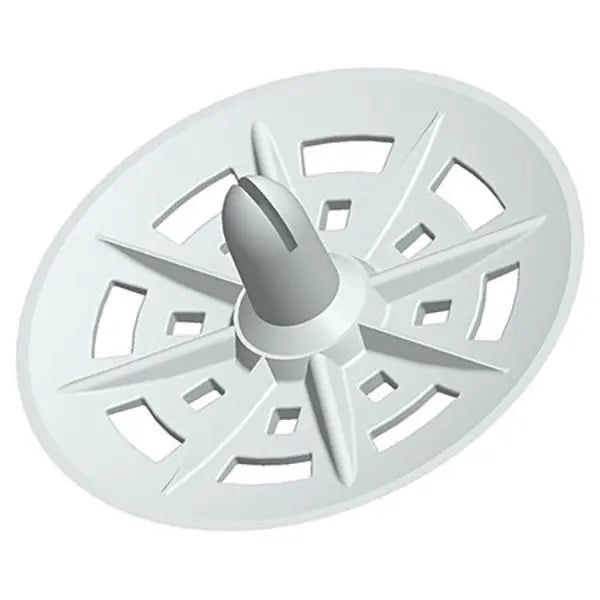 DP400 1-3/4 inch mechanical fastener with stem used for securing insulation and exterior wall system components