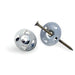 A dp500 1-1/4 inch metal washer with fingers, made of chromium-plated steel, designed for securing metal lath and stucco wire.