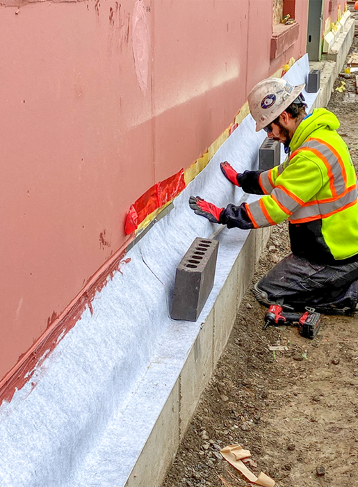 Contractor-grade York Flash-Vent SS drainage plane flashing for masonry walls and exterior building envelope protection