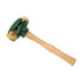 Garland rawhide face mallet with wood handle for woodworking, leatherworking, and delicate striking tasks
