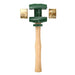Garland wood handle mallet with rawhide face for woodworking, leatherworking, and craft projects