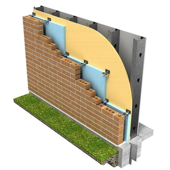 HB-213 thermal veneer anchor with insulation break for masonry cavity wall systems