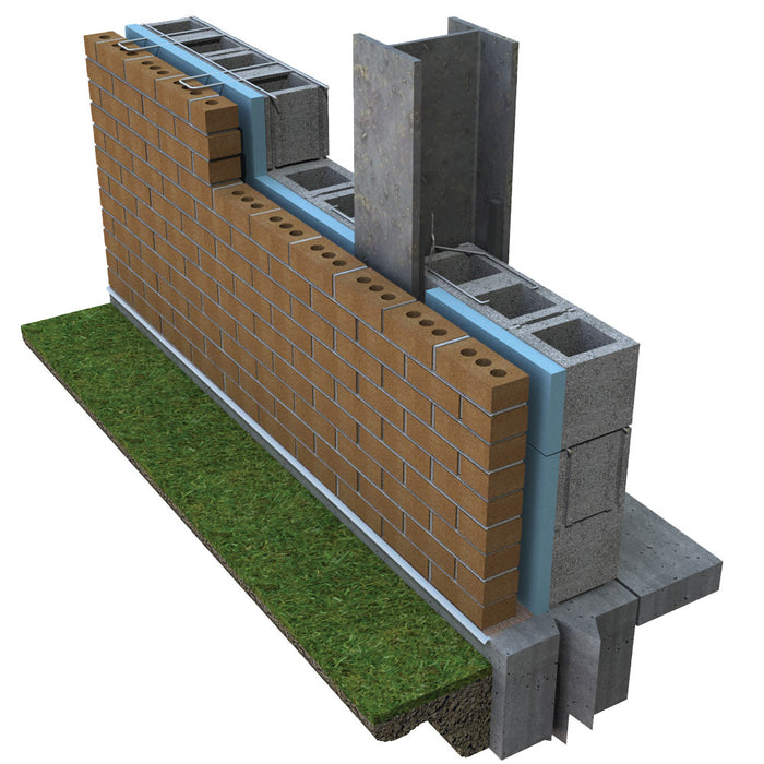 Durable HB 301W Column Web Tie designed for masonry wall reinforcement and structural stability.