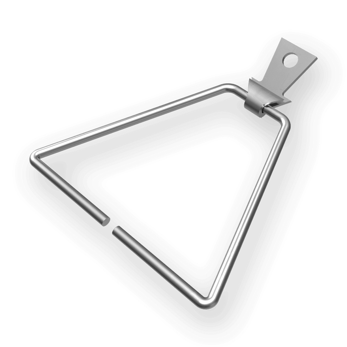 Durable Heckmann dovetail triangular veneer anchor designed for masonry wall tie applications.