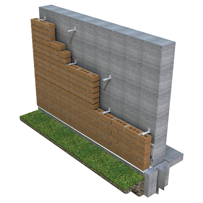 Professional Hohmann & Barnard 345 corrugated buck anchor for secure brick and masonry frame anchoring.