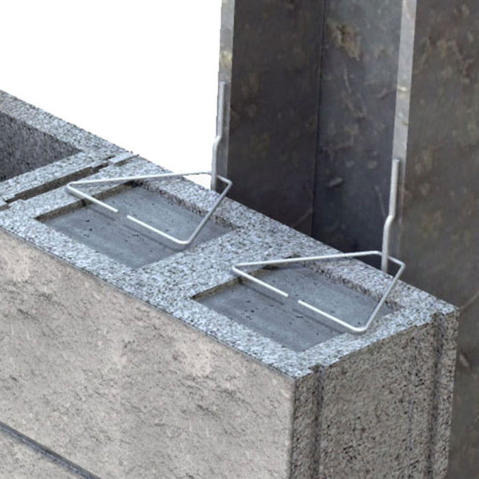 Hohmann & Barnard 359 Weld-On Column Anchor provides reliable support for masonry walls and steel columns.