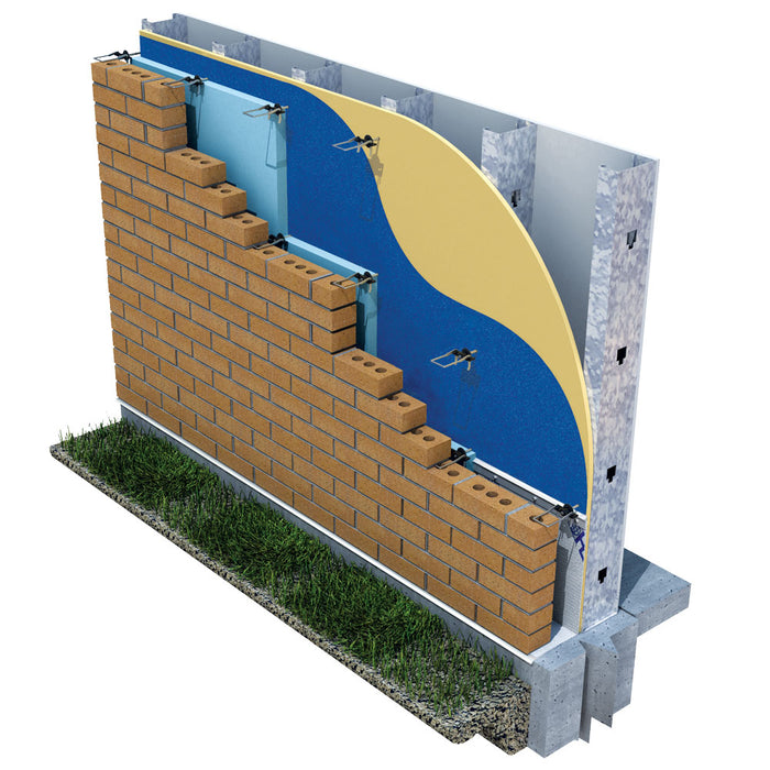 Hohmann & Barnard Thermal Wingnut 2-Seal ties engineered for masonry wall reinforcement and improved thermal performance