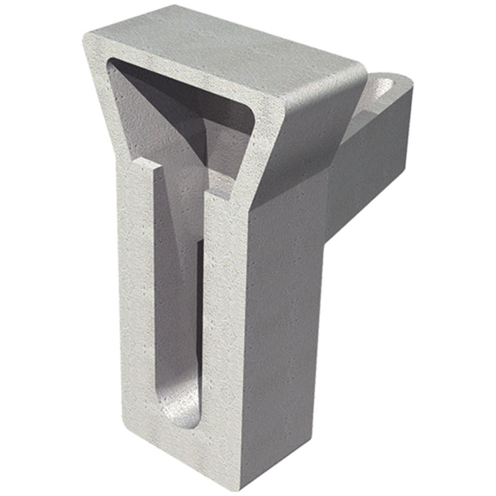 Hohmann & Barnard HW-340 malleable iron wedge insert for secure anchoring in concrete and masonry walls.