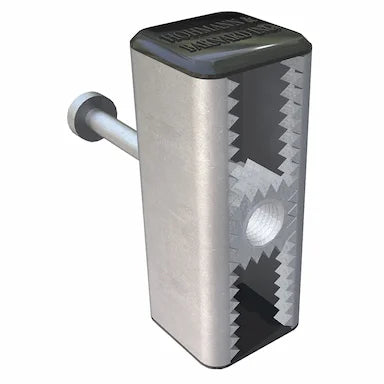 Hohmann & Barnard Sharktooth inserts designed for secure masonry anchor systems in concrete structures.