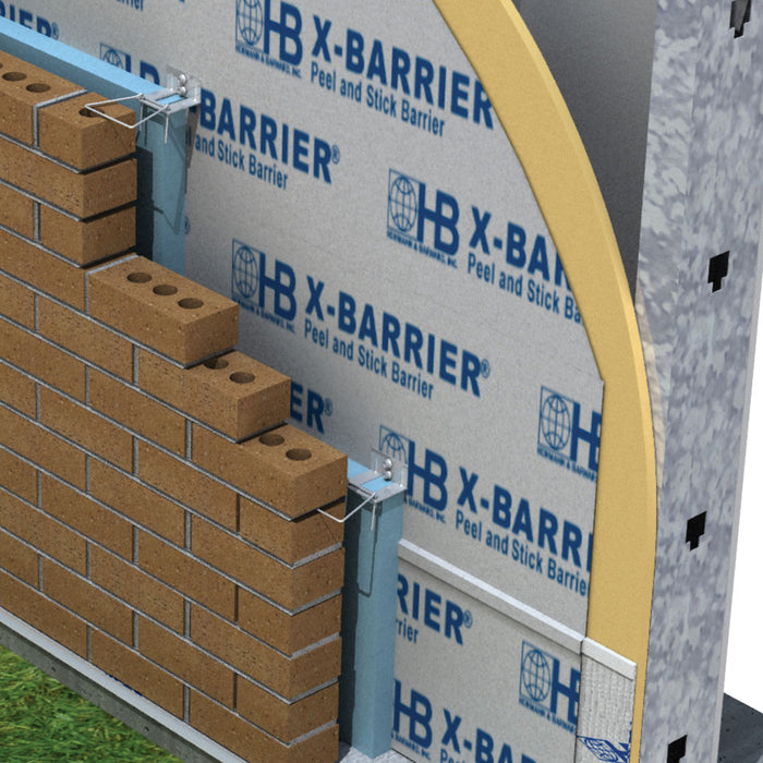 Hohmann & Barnard X-Barrier Peel and Stick Barrier ensures reliable exterior wall moisture protection.