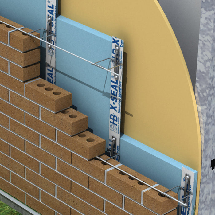 Hohmann & Barnard X-SEAL Anchor ensures strong, stable support for brick veneer and masonry walls while preventing water intrusion.