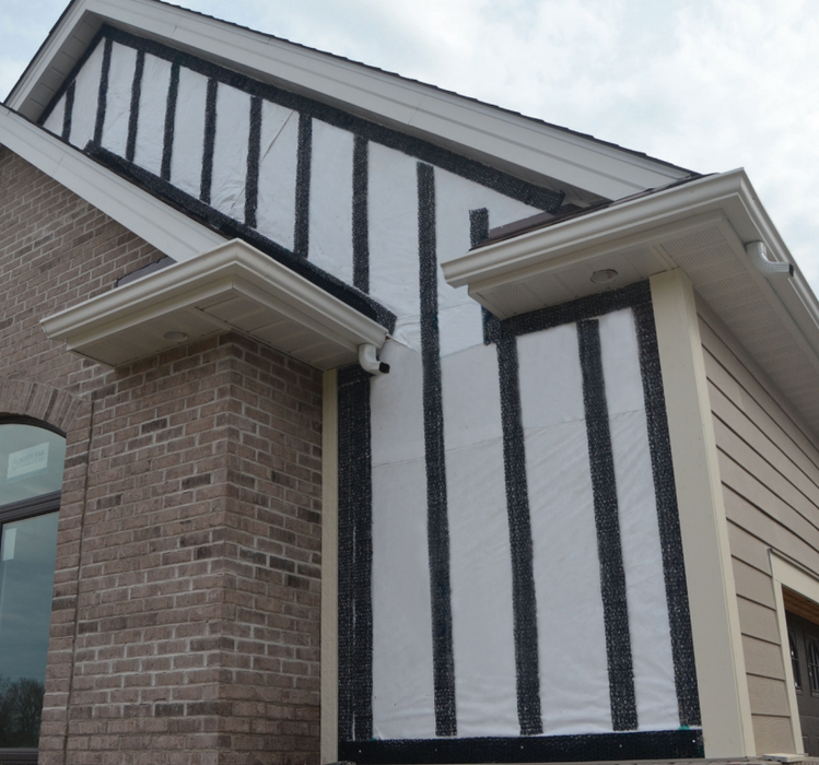 Keene Building Products Easy-Fur™ used for sealing gaps and joints in masonry walls to prevent water and air infiltration