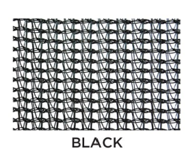 Knitted mesh scaffolding tarp providing 70 percent shade and debris containment