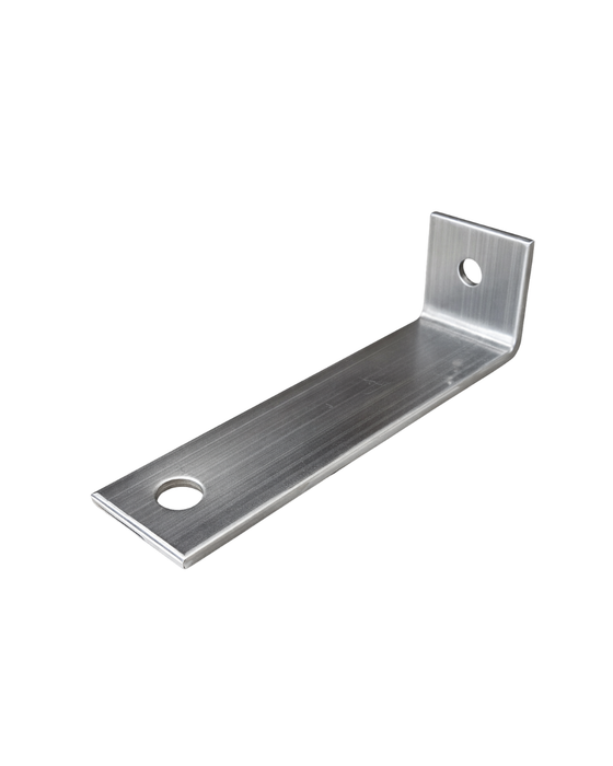 L stone anchor for securing natural stone veneer to masonry or concrete backup walls
