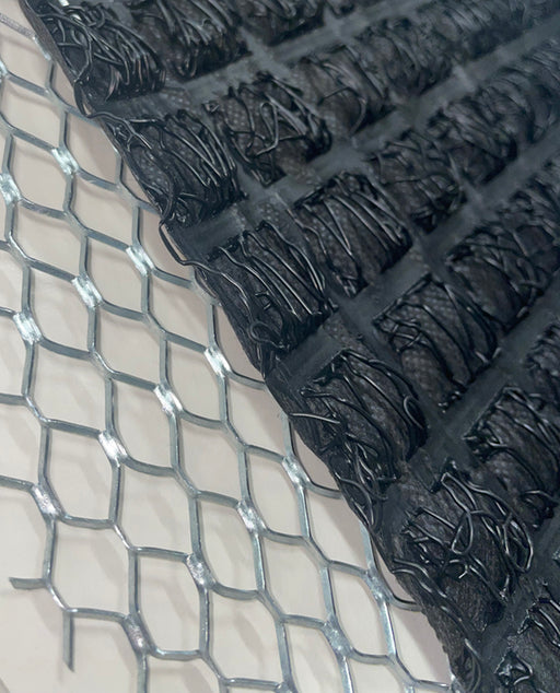 LathNet Mortar Net 27 by 97 inches used for masonry walls to improve mortar application and adhesion