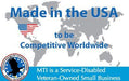MTI Made in USA logo indicating domestic manufacturing for masonry and building products