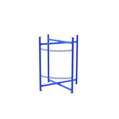 mortar board stand with double chain for supporting mortar boards during masonry and bricklaying work