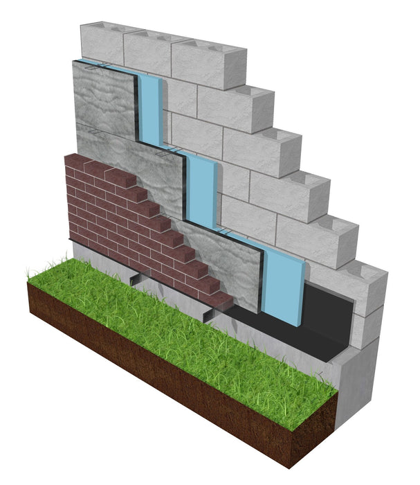 Mortar Net Cav-Air-Ator for brick and block walls, designed to enhance mortar application and wall ventilation