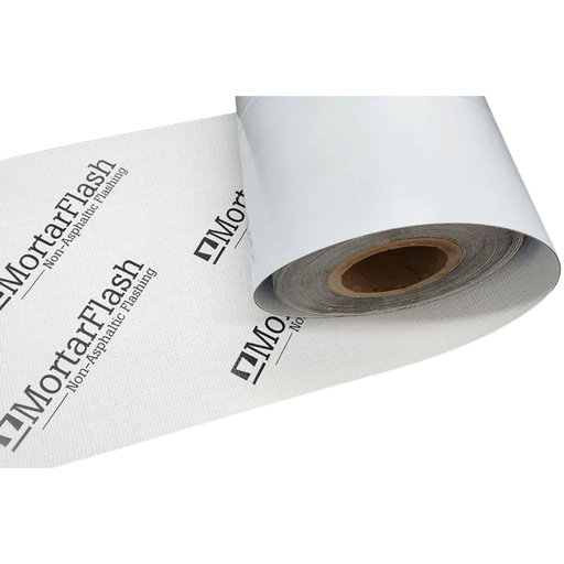 Mortar Net MortarFlash 40-mil non-asphaltic flashing used in masonry walls for moisture protection and drainage