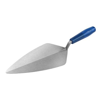 narrow London pro brick trowel with carbon steel blade and plastic handle for masonry and bricklaying work