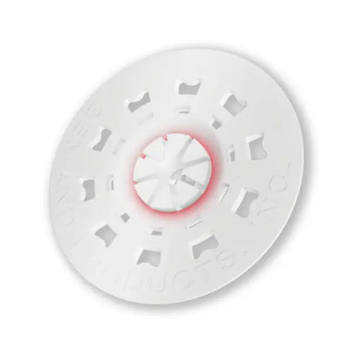 A single white PBH washer mechanical fastener with a 2-inch diameter, designed for EIFS applications.