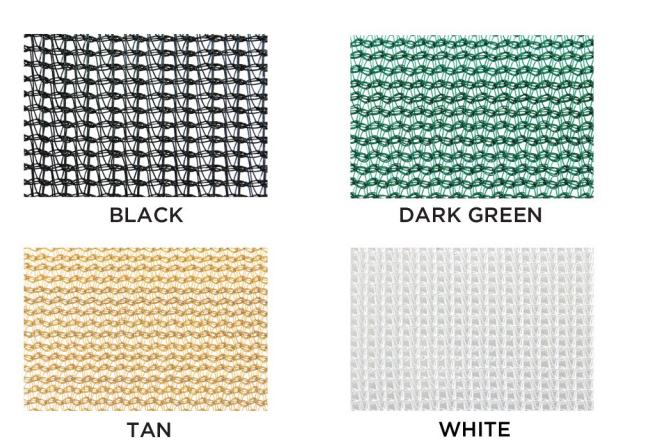 Poly mesh construction tarp designed for wind control and debris containment on scaffolding