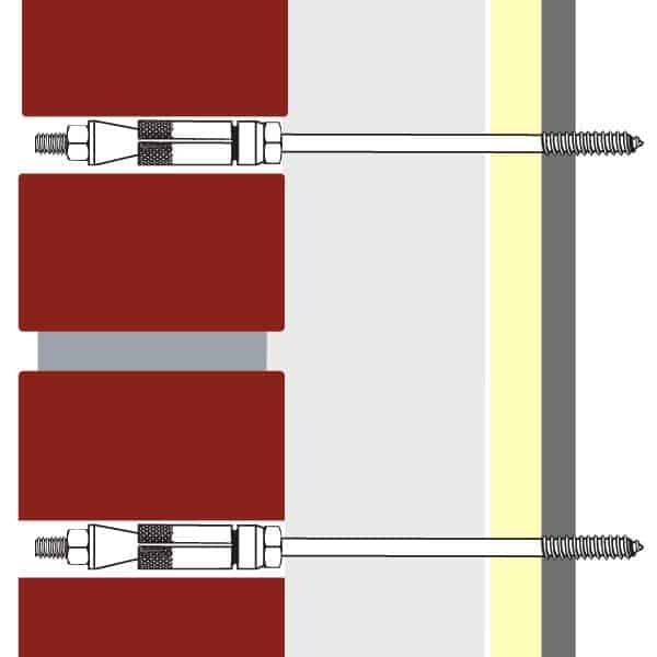 PROSOCO Grip Tie Anchors for brick, block, and stone walls, providing durable wall reinforcement
