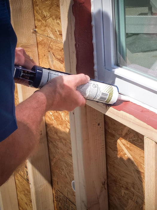 PROSOCO R-Guard AirDam fluid-applied flashing used to seal rough openings and create a continuous air and water barrier