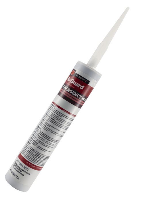 PROSOCO R-Guard EMERGENCY WaterStop, a fast-setting repair material to stop active water leaks in masonry walls