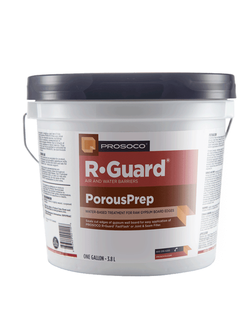 PROSOCO R-Guard PorousPrep, a masonry surface treatment that prepares porous substrates for air and water-resistive barrier application