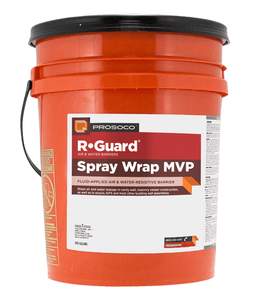 PROSOCO Spray Wrap MVP fluid-applied air and water-resistive barrier for masonry and exterior wall systems