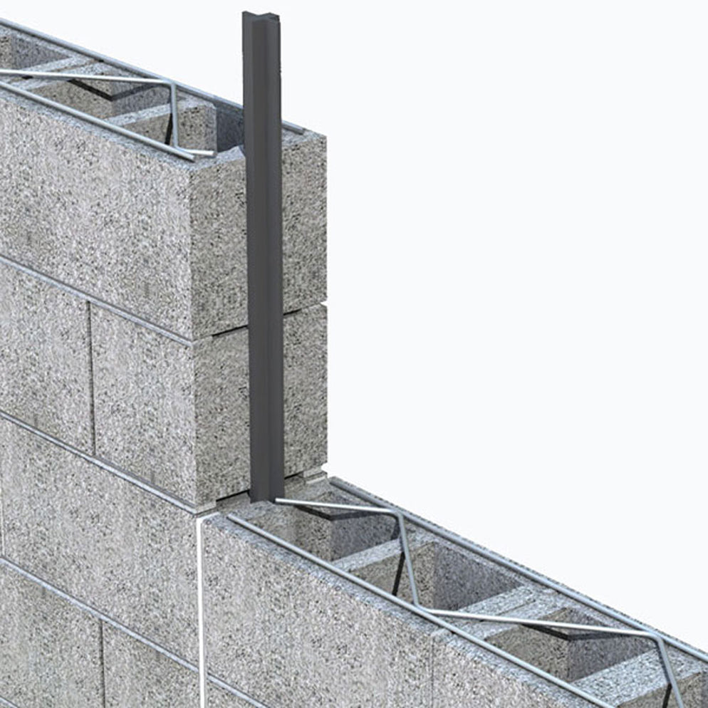 H&B RS Rubber Masonry Control Joint | 48″ Lengths — MasonryDirect.com