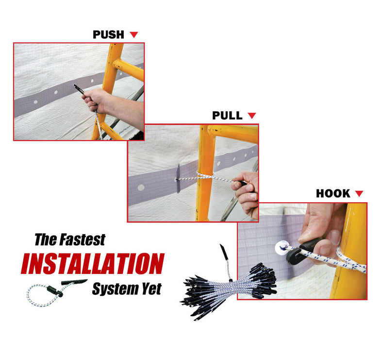 Scaf-Lite 12 mil poly scaffold protection sheet for construction enclosures