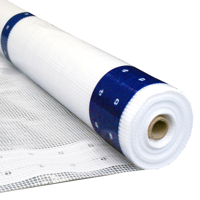 Scaf-Lite 12 mil scaffolding sheeting used for weather protection and jobsite containment